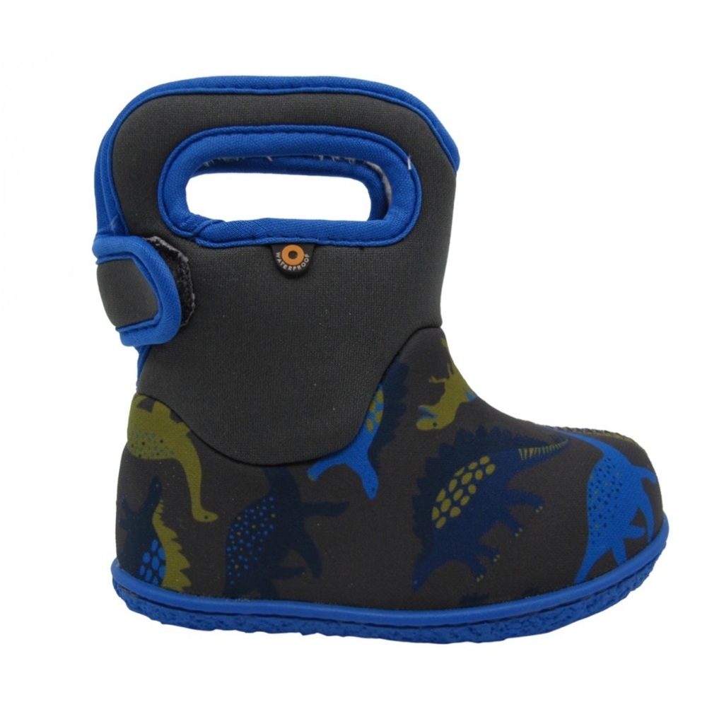 Kids Dino Adventure Boots - Black and Blue